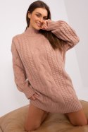 Sweter Damski Model AT-SW-2367-1.35P Dark Pink - AT - uniwersalny Sweter Damski Model AT-SW-2367-1.35P Dark Pink - AT - uniwersalny