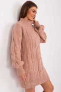 Sweter Damski Model AT-SW-2367-1.35P Dark Pink - AT - uniwersalny Sweter Damski Model AT-SW-2367-1.35P Dark Pink - AT - uniwersalny