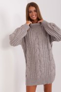 Sweter Damski Model AT-SW-2367-1.35P Grey - AT - uniwersalny Sweter Damski Model AT-SW-2367-1.35P Grey - AT - uniwersalny