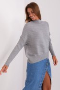 Sweter Damski Model AT-SW-2368.36X Grey - AT - uniwersalny Sweter Damski Model AT-SW-2368.36X Grey - AT - uniwersalny