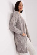 Sweter Kardigan Model AT-SW-234501.00P Grey - AT - uniwersalny