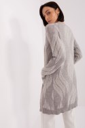 Sweter Kardigan Model AT-SW-234501.00P Grey - AT - uniwersalny