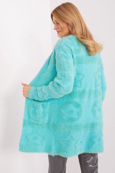 Sweter Kardigan Model AT-SW-234503.00P Mint - AT - uniwersalny Sweter Kardigan Model AT-SW-234503.00P Mint - AT - uniwersalny