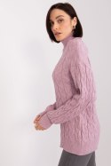 Golf Damski Model AT-SW-2348.07 Light Violet - AT - uniwersalny Golf Damski Model AT-SW-2348.07 Light Violet - AT - uniwersalny