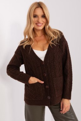 Sweter Damski Model AT-SW-2358.31 Dark Brown - AT - uniwersalny