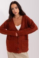 Sweter Damski Model AT-SW-2358.31 Dark Orange - AT - uniwersalny Sweter Damski Model AT-SW-2358.31 Dark Orange - AT - uniwersalny