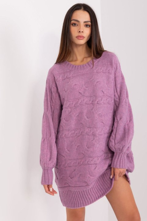Sweter Damski Model AT-SW-2367.76P Violet - AT - uniwersalny Sweter Damski Model AT-SW-2367.76P Violet - AT - uniwersalny
