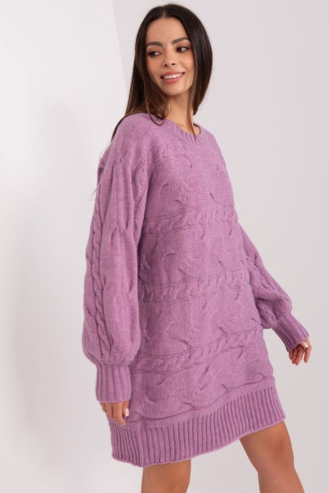 Sweter Damski Model AT-SW-2367.76P Violet - AT - uniwersalny Sweter Damski Model AT-SW-2367.76P Violet - AT - uniwersalny