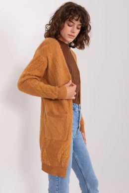 Sweter Kardigan Model AT-SW-234501.00P Camel - AT - uniwersalny