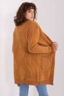 Sweter Kardigan Model AT-SW-234501.00P Camel - AT - uniwersalny