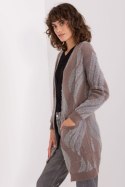 Sweter Kardigan Model AT-SW-234501.00P Dark Brown - AT - uniwersalny