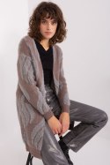 Sweter Kardigan Model AT-SW-234501.00P Dark Brown - AT - uniwersalny