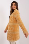 Sweter Kardigan Model AT-SW-234503.00P Camel - AT - uniwersalny Sweter Kardigan Model AT-SW-234503.00P Camel - AT - uniwersalny