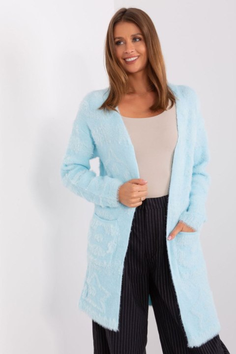 Sweter Kardigan Model AT-SW-234503.00P Light Blue - AT - uniwersalny