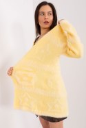 Sweter Kardigan Model AT-SW-234503.00P Light Yellow - AT - uniwersalny