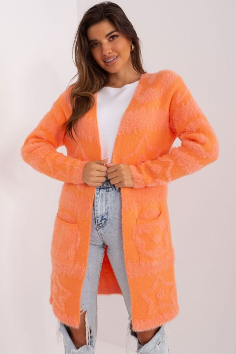 Sweter Kardigan Model AT-SW-234503.00P Orange - AT - uniwersalny