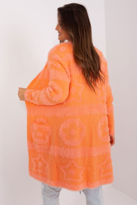Sweter Kardigan Model AT-SW-234503.00P Orange - AT - uniwersalny Sweter Kardigan Model AT-SW-234503.00P Orange - AT - uniwersalny