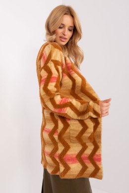 Sweter Kardigan Model AT-SW-234701.34 Camel - AT - uniwersalny