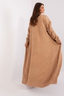 Sweter Kardigan Model AT-SW-2395.30 Camel - AT - uniwersalny