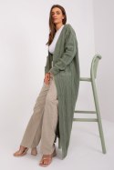 Sweter Kardigan Model AT-SW-2395.30 Khaki - AT - uniwersalny Sweter Kardigan Model AT-SW-2395.30 Khaki - AT - uniwersalny