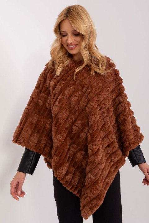 Sweter Ponczo Model AT-PN-2347.16 Light Brown - AT - uniwersalny