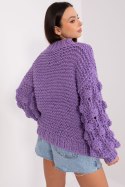 Sweter Damski Model AT-SW-2382.97P Violet - AT - uniwersalny Sweter Damski Model AT-SW-2382.97P Violet - AT - uniwersalny