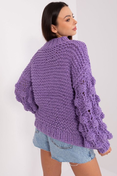 Sweter Damski Model AT-SW-2382.97P Violet - AT - uniwersalny Sweter Damski Model AT-SW-2382.97P Violet - AT - uniwersalny