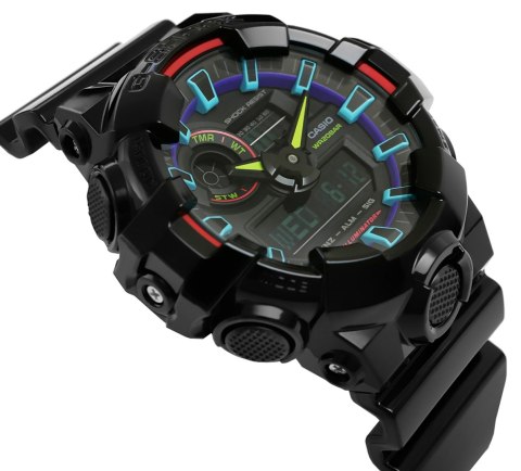 Zegarek Męski CASIO G-SHOCK GA-700RGB-1AER + BOX Zegarek Męski CASIO G-SHOCK GA-700RGB-1AER + BOX