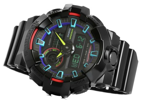 Zegarek Męski CASIO G-SHOCK GA-700RGB-1AER + BOX Zegarek Męski CASIO G-SHOCK GA-700RGB-1AER + BOX