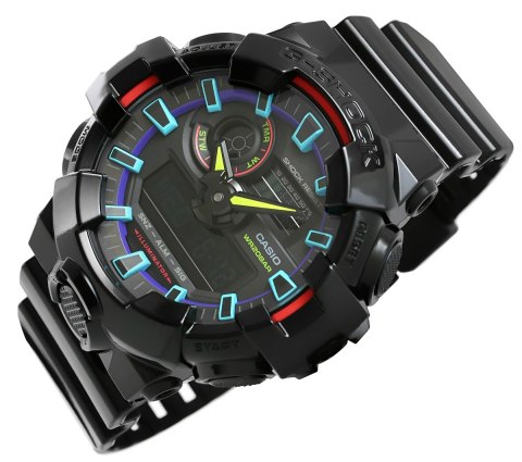 Zegarek Męski CASIO G-SHOCK GA-700RGB-1AER + BOX Zegarek Męski CASIO G-SHOCK GA-700RGB-1AER + BOX