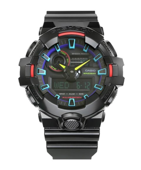 Zegarek Męski CASIO G-SHOCK GA-700RGB-1AER + BOX Zegarek Męski CASIO G-SHOCK GA-700RGB-1AER + BOX