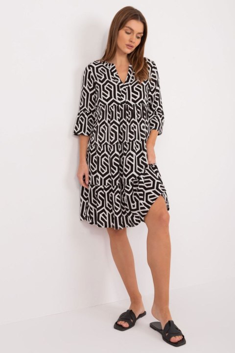 Sukienka Model D73771M30214K Black/White - Sublevel - S