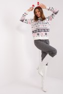 Sweter Damski Model D90057AB90883A White/Pink - Sublevel - M Sweter Damski Model D90057AB90883A White/Pink - Sublevel - M