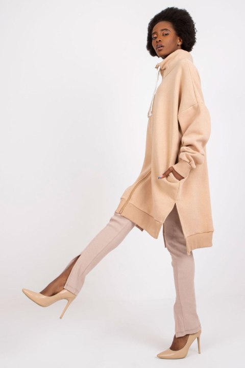 Bluza Damska Model FA-BL-7400.86P Beige - Fancy - uniwersalny Bluza Damska Model FA-BL-7400.86P Beige - Fancy - uniwersalny