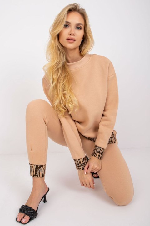 Spodnie Komplet Model FA-KMPL-6497.05P Beige - Fancy - S/M Spodnie Komplet Model FA-KMPL-6497.05P Beige - Fancy - S/M
