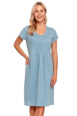 Koszulka nocna Koszula Nocna Ciążowa Model TCB.4444 Satin Blue - Doctor Nap - S