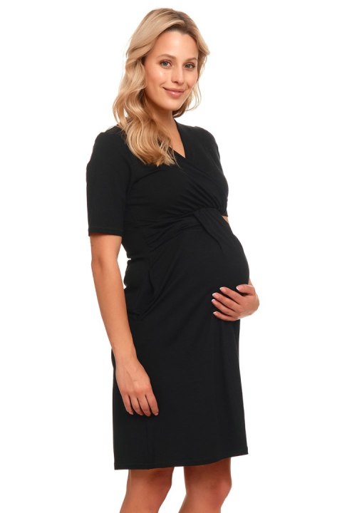 Koszulka nocna Koszula Nocna Ciążowa Model TCB.9116 Black - Doctor Nap - S