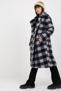 Płaszcz Damski Model EM-PL-1120.33X Navy - EM - uniwersalny Płaszcz Damski Model EM-PL-1120.33X Navy - EM - uniwersalny