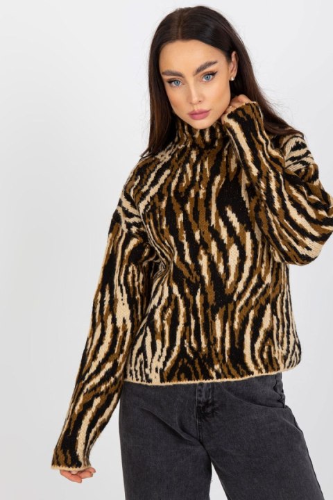 Sweter Damski Model EM-SW-1017-01.60 Beige - EM - uniwersalny Sweter Damski Model EM-SW-1017-01.60 Beige - EM - uniwersalny