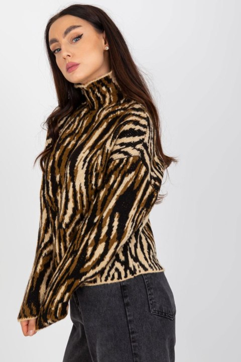 Sweter Damski Model EM-SW-1017-01.60 Beige - EM - uniwersalny Sweter Damski Model EM-SW-1017-01.60 Beige - EM - uniwersalny