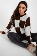 Sweter Damski Model EM-SW-1034-01.91 White/Brown - EM - uniwersalny