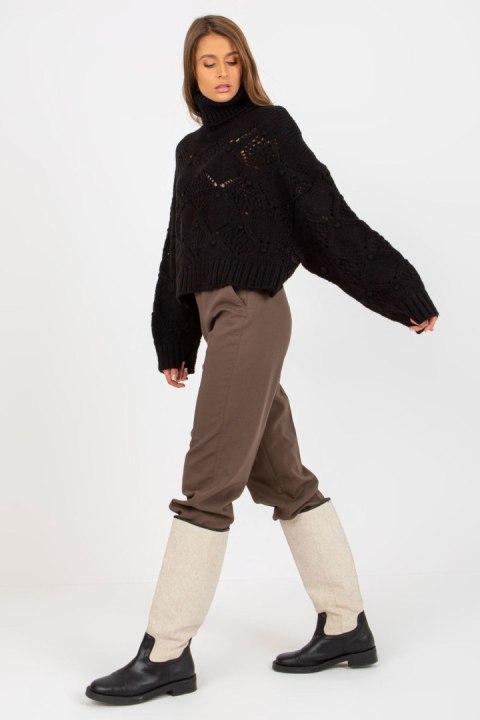 Sweter Damski Model EM-SW-1037-01.24X Black - EM - uniwersalny Sweter Damski Model EM-SW-1037-01.24X Black - EM - uniwersalny
