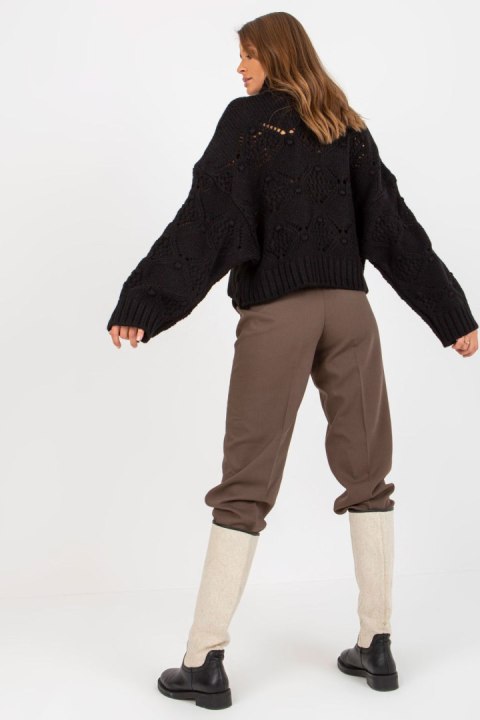 Sweter Damski Model EM-SW-1037-01.24X Black - EM - uniwersalny Sweter Damski Model EM-SW-1037-01.24X Black - EM - uniwersalny