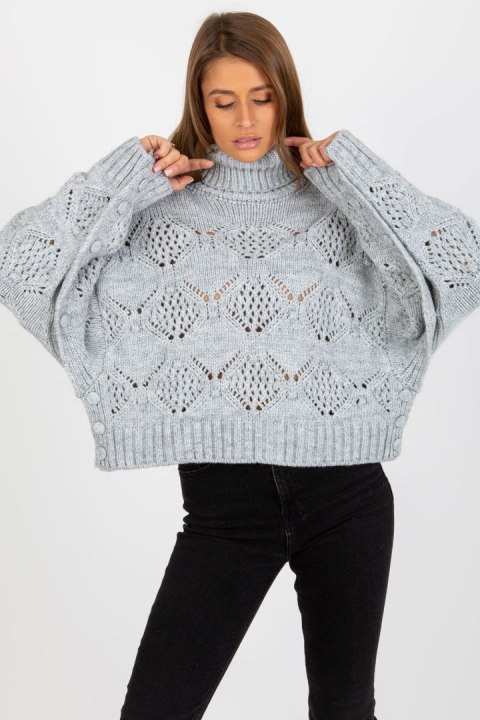 Sweter Damski Model EM-SW-1037-01.24X Grey - EM - uniwersalny