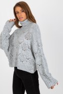 Sweter Damski Model EM-SW-1037-01.24X Grey - EM - uniwersalny