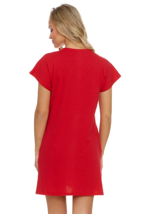 Koszulka nocna Koszula Nocna Model TM.5118 Red - Doctor Nap - L Koszulka nocna Koszula Nocna Model TM.5118 Red - Doctor Nap - L