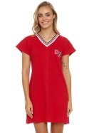 Koszulka nocna Koszula Nocna Model TM.5118 Red - Doctor Nap - S Koszulka nocna Koszula Nocna Model TM.5118 Red - Doctor Nap - S