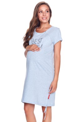 Koszulka nocna koszula Nocna Ciążowa Model TCB.9081 Blue Grey - Doctor Nap - L