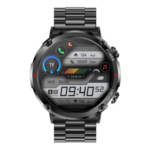 Smartwatch Gravity GT21-1+ Czarny Pasek Silikonowy Smartwatch Gravity GT21-1+ Czarny Pasek Silikonowy