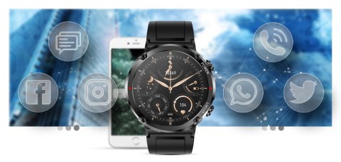 Smartwatch Gravity GT21-1+ Czarny Pasek Silikonowy Smartwatch Gravity GT21-1+ Czarny Pasek Silikonowy